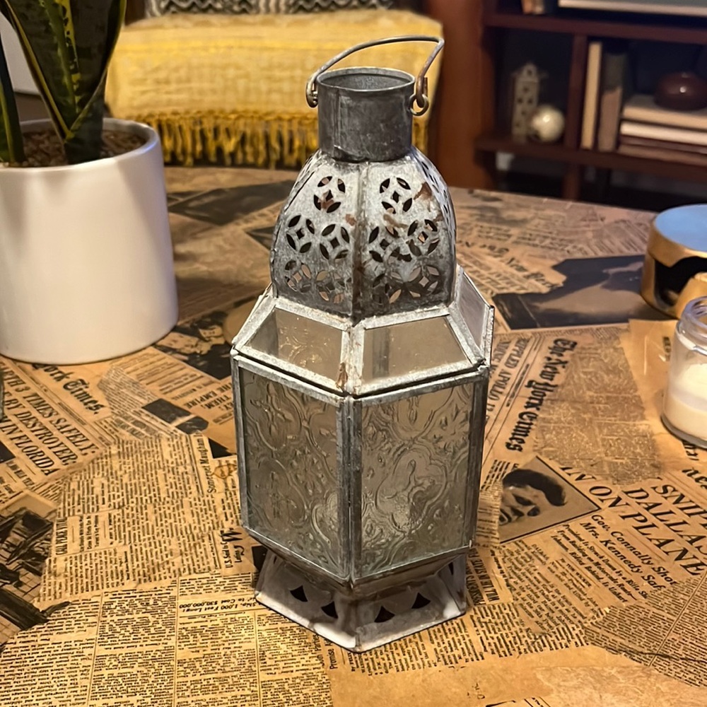 Boho Metal Lamp Lantern